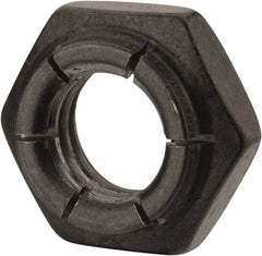 Flex-Loc - 1/2-13 UNC Grade 2 Heavy Hex Lock Nut with Expanding Flex Top - 21/64" High, Uncoated, Meets Military Specifications - A1 Tooling