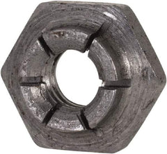 Flex-Loc - 1/4-20 UNC Grade 2 Heavy Hex Lock Nut with Expanding Flex Top - 7/32" High, Uncoated, Meets Military Specifications - A1 Tooling