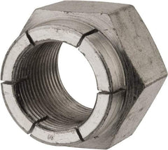 Flex-Loc - 1-14 UNF Grade 2 Hex Lock Nut with Expanding Flex Top - 1-7/16" Width Across Flats, 1-3/16" High, Cadmium-Plated Finish - A1 Tooling