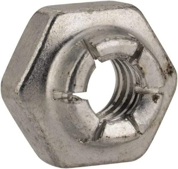 Flex-Loc - #10-24 UNJC Grade 2 Hex Lock Nut with Expanding Flex Top - Cadmium-Plated Finish, Meets Military Specifications - A1 Tooling