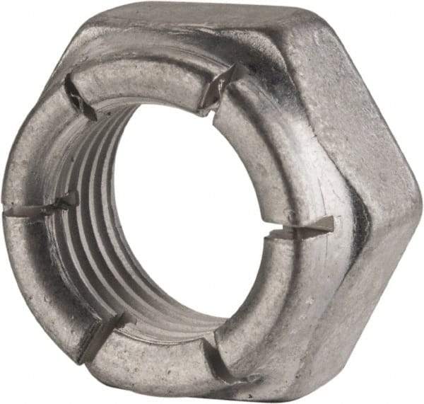 Flex-Loc - 7/16-20 UNJF Grade 2 Hex Lock Nut with Expanding Flex Top - 21/64" High, Cadmium-Plated Finish, Meets Military Specifications - A1 Tooling