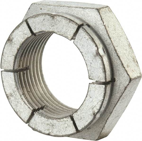 Flex-Loc - 1-14 UNJS Grade 2 Hex Lock Nut with Expanding Flex Top - 1-7/16" Width Across Flats, Cadmium-Plated Finish, Meets Military Specifications - A1 Tooling