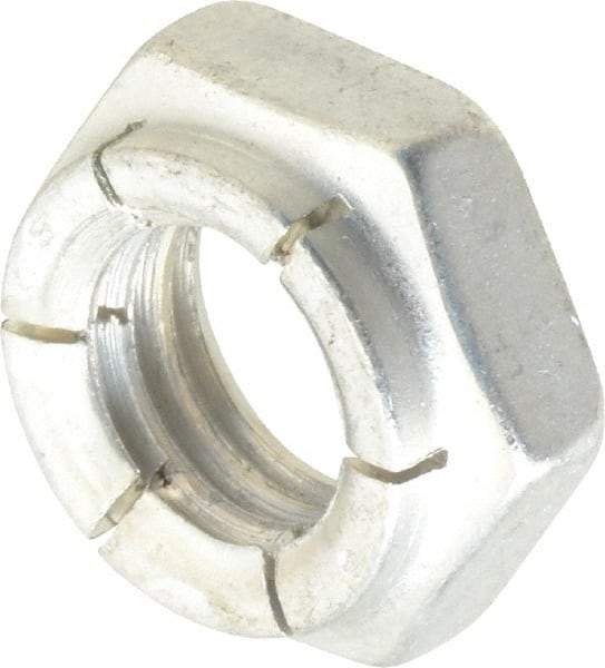 Flex-Loc - 1/2-13 UNC Grade 2 Hex Lock Nut with Expanding Flex Top - 21/64" High, Cadmium-Plated Finish, Meets Military Specifications - A1 Tooling