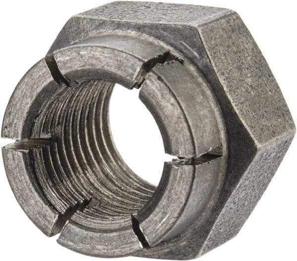 Flex-Loc - 3/8-24 UNJF 18-8 Hex Lock Nut with Expanding Flex Top - Uncoated, Meets Military Specifications - A1 Tooling