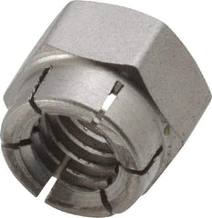 Flex-Loc - 3/8-16 UNC 18-8 Hex Lock Nut with Expanding Flex Top - Uncoated, Meets Military Specifications - A1 Tooling