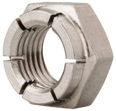 Flex-Loc - 3/8-24 UNJF 18-8 Hex Lock Nut with Expanding Flex Top - 9/32" High, Uncoated, Meets Military Specifications - A1 Tooling