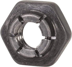 Flex-Loc - #10-24 UNJC 18-8 Hex Lock Nut with Expanding Flex Top - 3/16" High, Uncoated, Meets Military Specifications - A1 Tooling