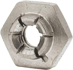 Flex-Loc - #6-32 UNJC 18-8 Hex Lock Nut with Expanding Flex Top - 5/16" Width Across Flats, 9/64" High, Uncoated, Meets Military Specifications - A1 Tooling