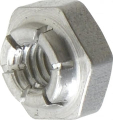 Flex-Loc - #8-32 UNJC 18-8 Hex Lock Nut with Expanding Flex Top - 3/16" High, Uncoated, Meets Military Specifications - A1 Tooling