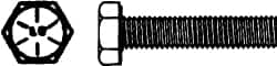 Value Collection - 1/2-20 UNF, 7-1/2" Length Under Head Hex Head Cap Screw - Partially Threaded, Grade 8 Alloy Steel, Zinc-Plated Finish, 3/4" Hex - A1 Tooling