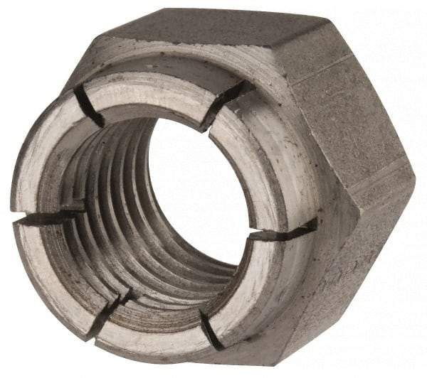 Flex-Loc - 3/4-10 UNC Grade 2 Hex Lock Nut with Expanding Flex Top - Uncoated, Meets Military Specifications - A1 Tooling