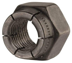 Flex-Loc - 3/8-24 UNJF Grade 2 Hex Lock Nut with Expanding Flex Top - Uncoated, Meets Military Specifications - A1 Tooling