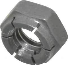 Flex-Loc - 3/8-16 UNC Grade 2 Hex Lock Nut with Expanding Flex Top - 9/32" High, Uncoated, Meets Military Specifications - A1 Tooling