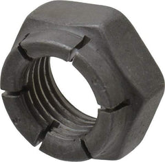 Flex-Loc - 3/8-24 UNJF Grade 2 Hex Lock Nut with Expanding Flex Top - 9/32" High, Uncoated, Meets Military Specifications - A1 Tooling