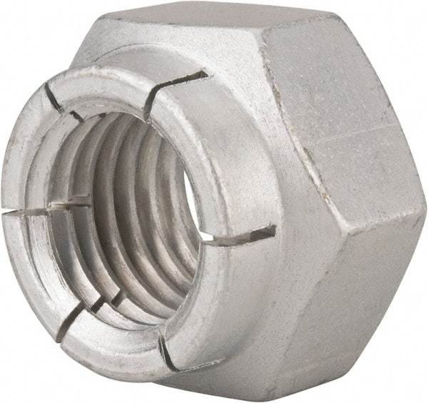 Flex-Loc - 1-8 UNC Grade 2 Heavy Hex Lock Nut with Expanding Flex Top - Cadmium-Plated Finish, Meets Military Specifications - A1 Tooling