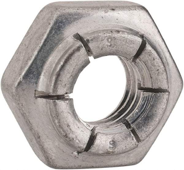 Flex-Loc - 5/16-18 UNC Grade 2 Heavy Hex Lock Nut with Expanding Flex Top - 17/64" High, Cadmium-Plated Finish, Meets Military Specifications - A1 Tooling