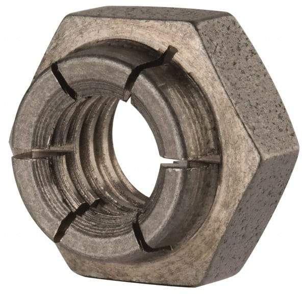 Flex-Loc - 5/16-18 UNC 18-8 Heavy Hex Lock Nut with Expanding Flex Top - Uncoated, Meets Military Specifications - A1 Tooling