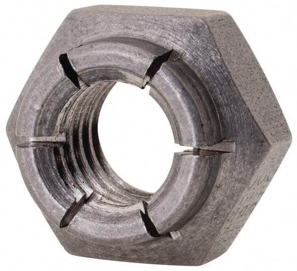 Flex-Loc - 3/8-16 UNC 18-8 Heavy Hex Lock Nut with Expanding Flex Top - Uncoated, Meets Military Specifications - A1 Tooling