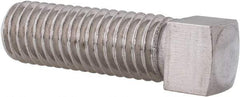 Value Collection - 1/2-13 UNC, 1-1/2" Length Under Head, Cup Point Set Screw - Grade 18-8 Stainless Steel - A1 Tooling