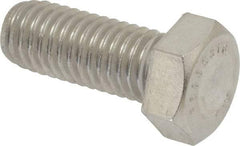 Value Collection - 1/2-13 UNC, 1-1/4" Length Under Head Hex Head Cap Screw - Grade 316 Stainless Steel, 3/4" Hex - A1 Tooling