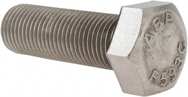 Value Collection - 1/2-20 UNF, 1-1/2" Length Under Head Hex Head Cap Screw - Grade 18-8 Stainless Steel, 3/4" Hex - A1 Tooling