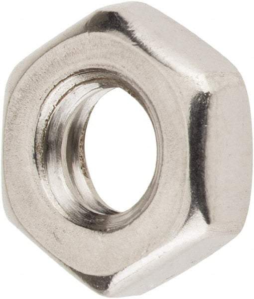 Value Collection - 1/4-20 UNC Stainless Steel Right Hand Hex Jam Nut - 7/16" Across Flats, 5/32" High, Uncoated - A1 Tooling