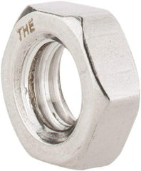 Value Collection - 5/16-18 UNC Stainless Steel Right Hand Hex Jam Nut - 1/2" Across Flats, 3/16" High, Uncoated - A1 Tooling