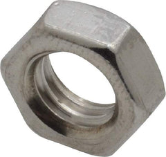 Value Collection - 3/8-16 UNC Stainless Steel Right Hand Hex Jam Nut - 9/16" Across Flats, 7/32" High, Uncoated - A1 Tooling