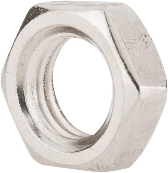 Value Collection - 3/4-10 UNC Stainless Steel Right Hand Hex Jam Nut - 1-1/8" Across Flats, 27/64" High, Uncoated - A1 Tooling