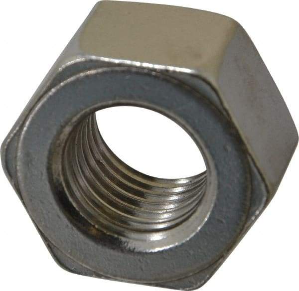 Value Collection - 7/8-9 UNC Stainless Steel Right Hand Heavy Hex Nut - 1-7/16" Across Flats, 55/64" High, Uncoated - A1 Tooling