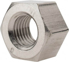 Value Collection - 1-8 UNC Stainless Steel Right Hand Heavy Hex Nut - 1-5/8" Across Flats, 63/64" High, Uncoated - A1 Tooling