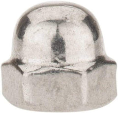 Value Collection - #6-32 UNC, 5/16" Width Across Flats, Uncoated, Stainless Steel Acorn Nut - 1/4" Overall Height, Grade 18-8 - A1 Tooling