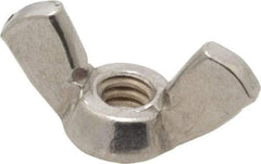 Value Collection - #10-24 UNC, Stainless Steel Standard Wing Nut - Grade 18-8, 0.91" Wing Span, 0.47" Wing Span - A1 Tooling