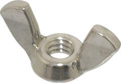 Value Collection - 1/4-20 UNC, Stainless Steel Standard Wing Nut - Grade 18-8, 1.1" Wing Span, 0.57" Wing Span - A1 Tooling