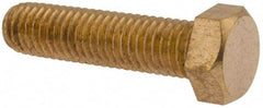 Value Collection - 1/2-13 UNC, 2" Length Under Head Hex Head Cap Screw - Brass, 3/4" Hex - A1 Tooling