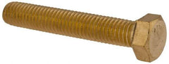 Value Collection - 1/2-13 UNC, 3" Length Under Head Hex Head Cap Screw - Brass, 3/4" Hex - A1 Tooling