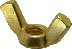 Value Collection - 5/16-18 UNC, Brass Standard Wing Nut - 1-1/4" Wing Span, 0.66" Wing Span - A1 Tooling