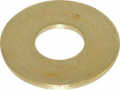 Value Collection - 1/2" Screw, Brass Standard Flat Washer - 0.562" ID x 1-3/8" OD, 0.091" Thick, Plain Finish - A1 Tooling