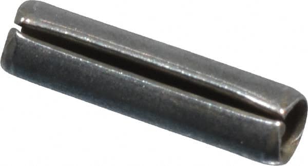 Made in USA - 1/16" Diam x 1/4" Long Slotted Spring Pin - Grade 420 Stainless Steel, Bright Finish - A1 Tooling