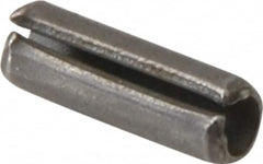 Made in USA - 5/64" Diam x 1/4" Long Slotted Spring Pin - Grade 420 Stainless Steel, Bright Finish - A1 Tooling