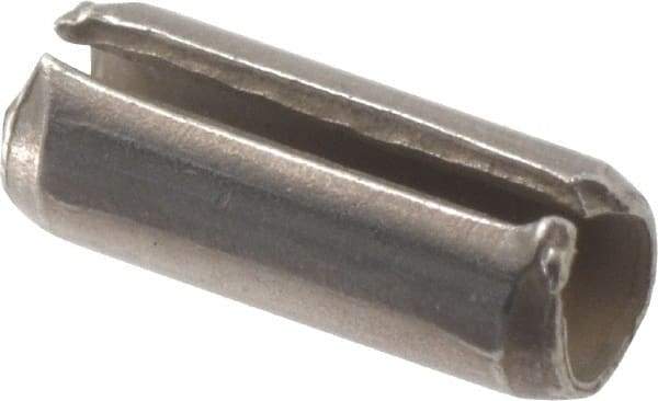 Value Collection - 3/32" Diam x 1/4" Long Slotted Spring Pin - Grade 420 Stainless Steel, Bright Finish - A1 Tooling