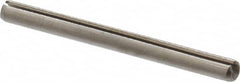 Made in USA - 3/32" Diam x 1-1/8" Long Slotted Spring Pin - Grade 420 Stainless Steel, Bright Finish - A1 Tooling