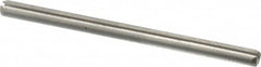 Made in USA - 3/32" Diam x 1-1/2" Long Slotted Spring Pin - Grade 420 Stainless Steel, Bright Finish - A1 Tooling