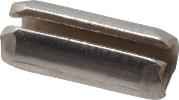 Made in USA - 1/8" Diam x 5/16" Long Slotted Spring Pin - Grade 420 Stainless Steel, Bright Finish - A1 Tooling