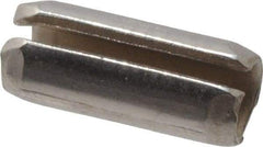 Made in USA - 1/8" Diam x 5/16" Long Slotted Spring Pin - Grade 420 Stainless Steel, Bright Finish - A1 Tooling