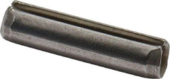 Made in USA - 1/8" Diam x 1/2" Long Slotted Spring Pin - Grade 420 Stainless Steel, Bright Finish - A1 Tooling