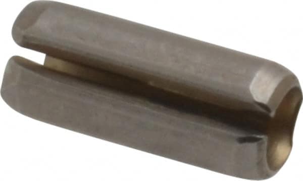 Value Collection - 5/32" Diam x 3/8" Long Slotted Spring Pin - Grade 420 Stainless Steel, Bright Finish - A1 Tooling