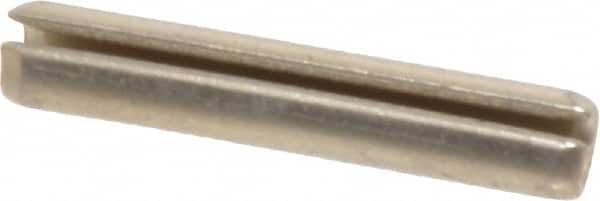 Made in USA - 5/32" Diam x 7/8" Long Slotted Spring Pin - Grade 420 Stainless Steel, Bright Finish - A1 Tooling