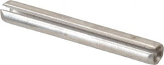 Made in USA - 5/32" Diam x 1-1/4" Long Slotted Spring Pin - Grade 420 Stainless Steel, Bright Finish - A1 Tooling