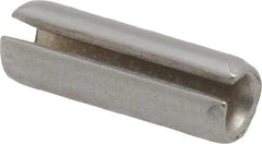 Made in USA - 3/16" Diam x 9/16" Long Slotted Spring Pin - Grade 420 Stainless Steel, Bright Finish - A1 Tooling